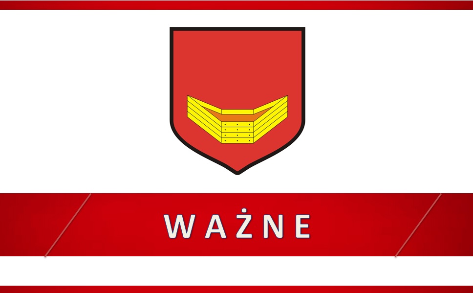 komunikat z logo gminy