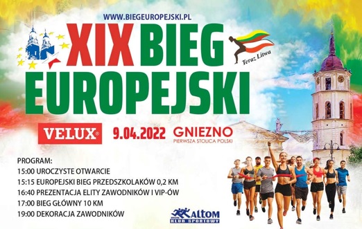 plakat XIX Bieg Europejski 