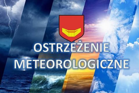 ostrzeżenie z logo Gminy