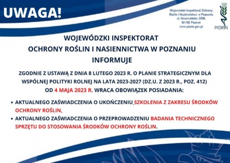 Wojewódzki Inspektorat Ochrony Roślin i Nasiennictwa w Poznaniu