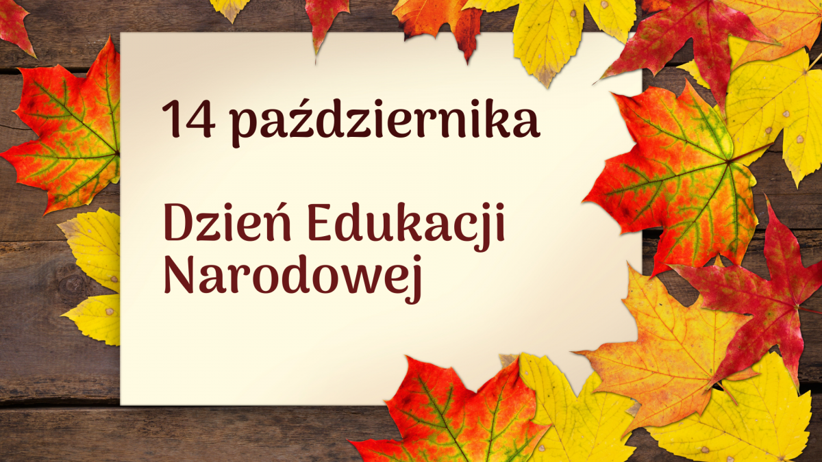 napis dzień edukacji narodowej